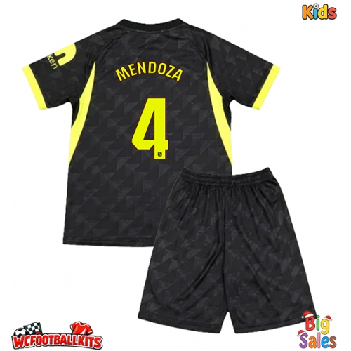 Atletico Madrid Rodrigo Mendoza #4 Replica Away Stadium Kit for Kids 2026-27 Short Sleeve (+ pants)